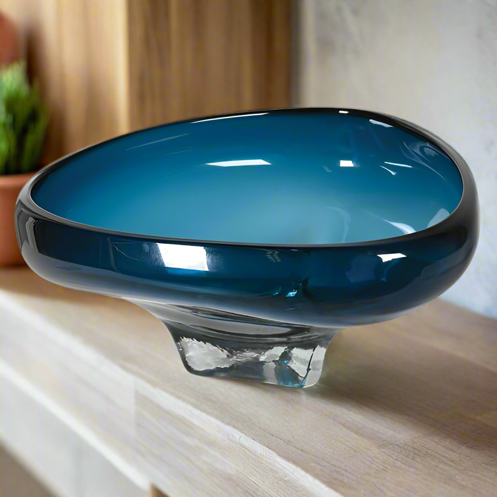 Organic Shaped Glass Bowl