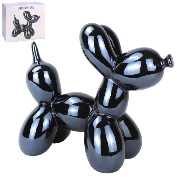 Grey Mirrored Balloon Dog Statue
