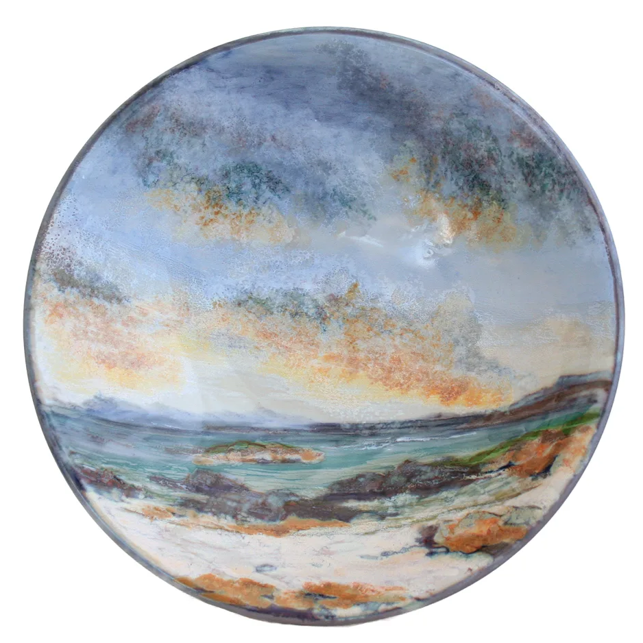 Large Flared Bowl - Seascape