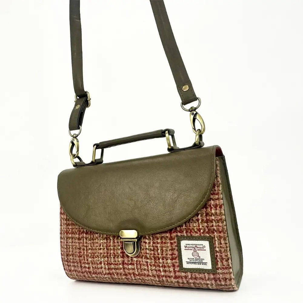 Harris Tweed Mini Day Bag - Maple
