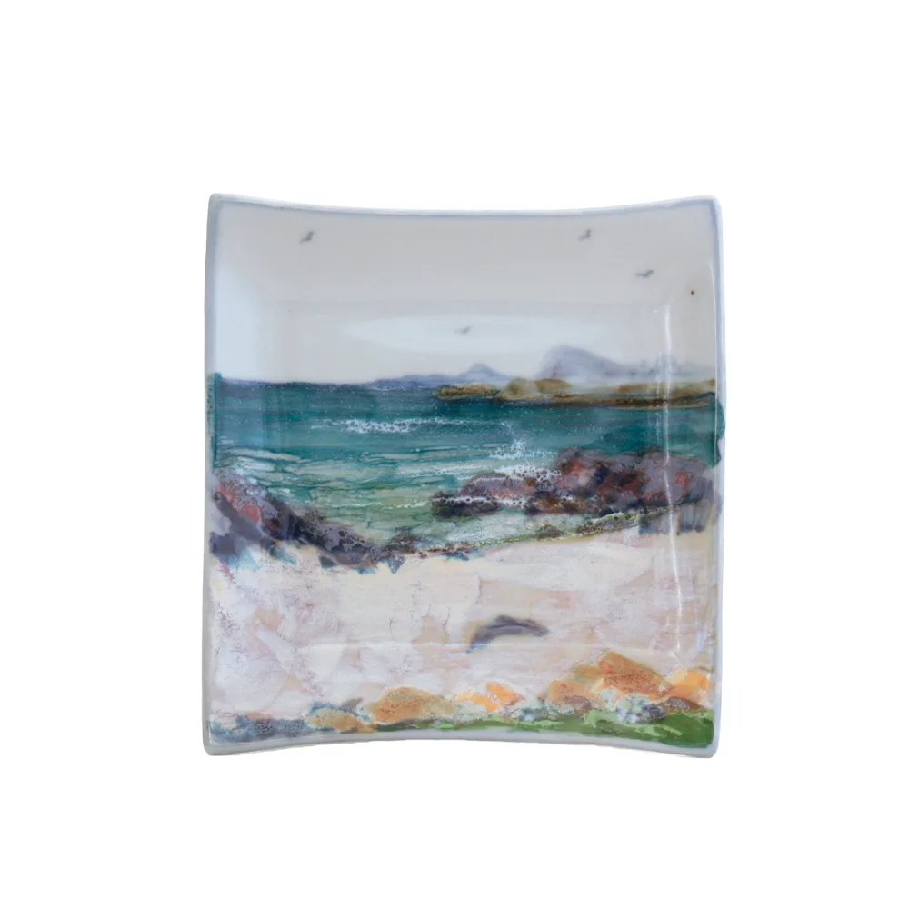 Medium Square Dish - Seascape
