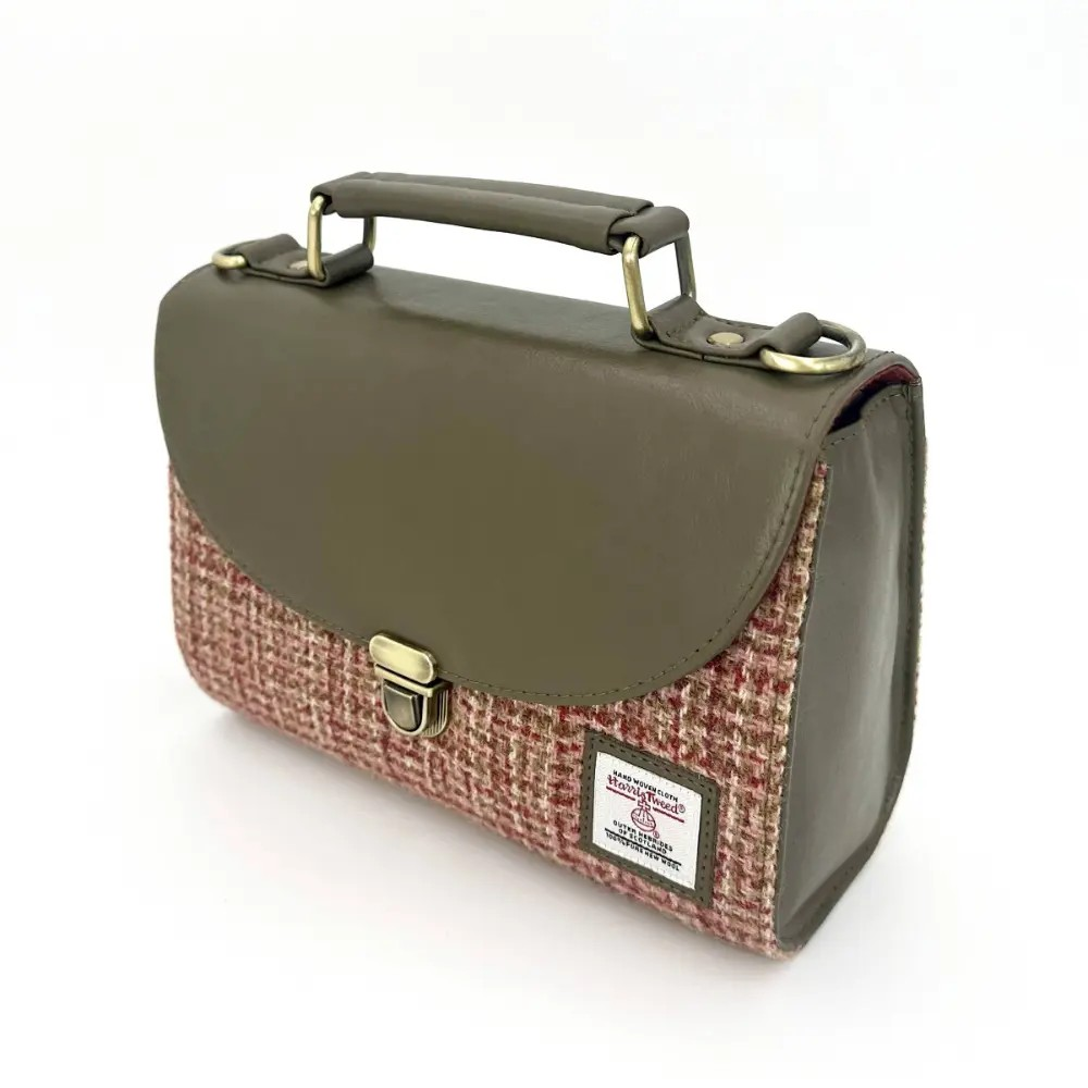 Harris Tweed Mini Day Bag - Maple