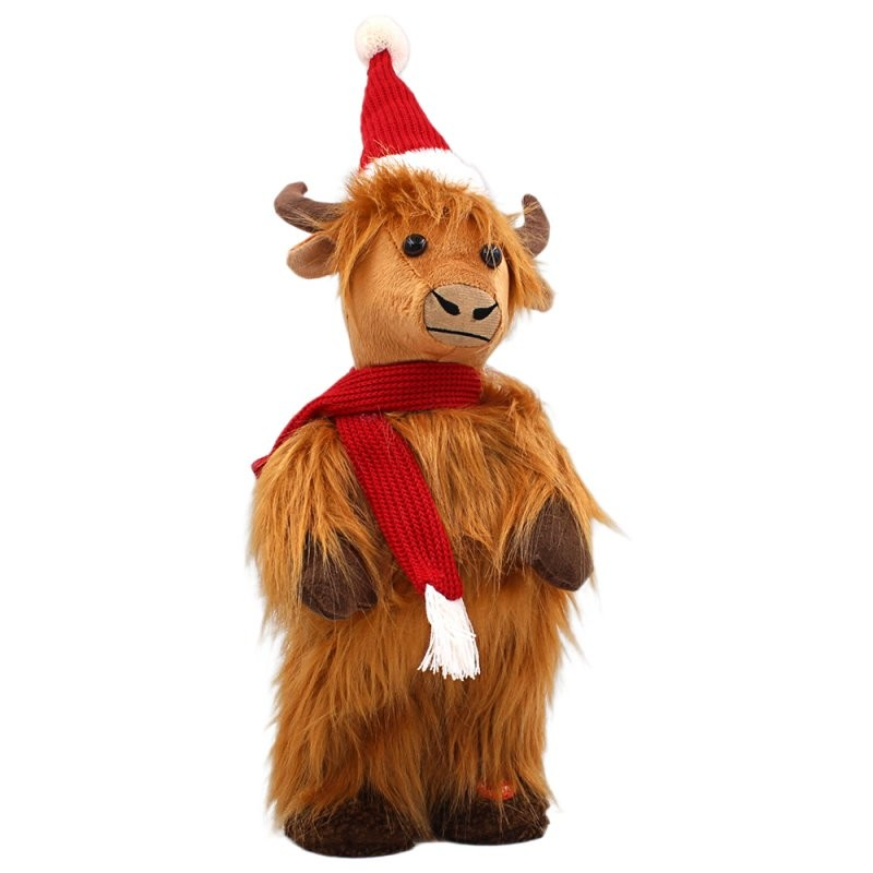 Dancing Christmas Highland Cow
