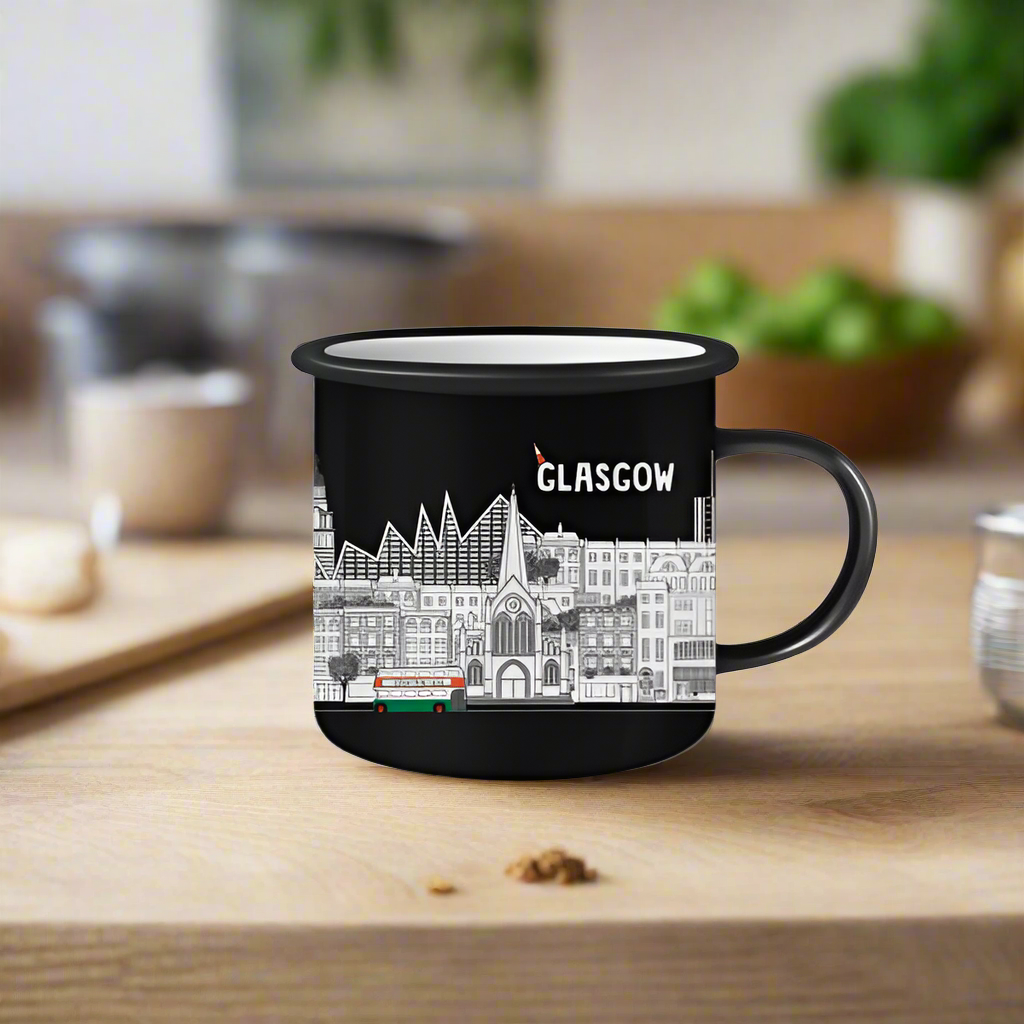 Big City Glasgow - Enamel Mug