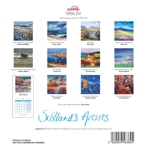 Scotland’s Artists 2025 Wall Calendar