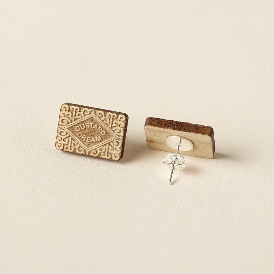 Custard Cream Earrings