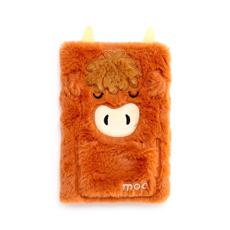 Highland Coo Plush Notebook with Pouch & Mini Notebook