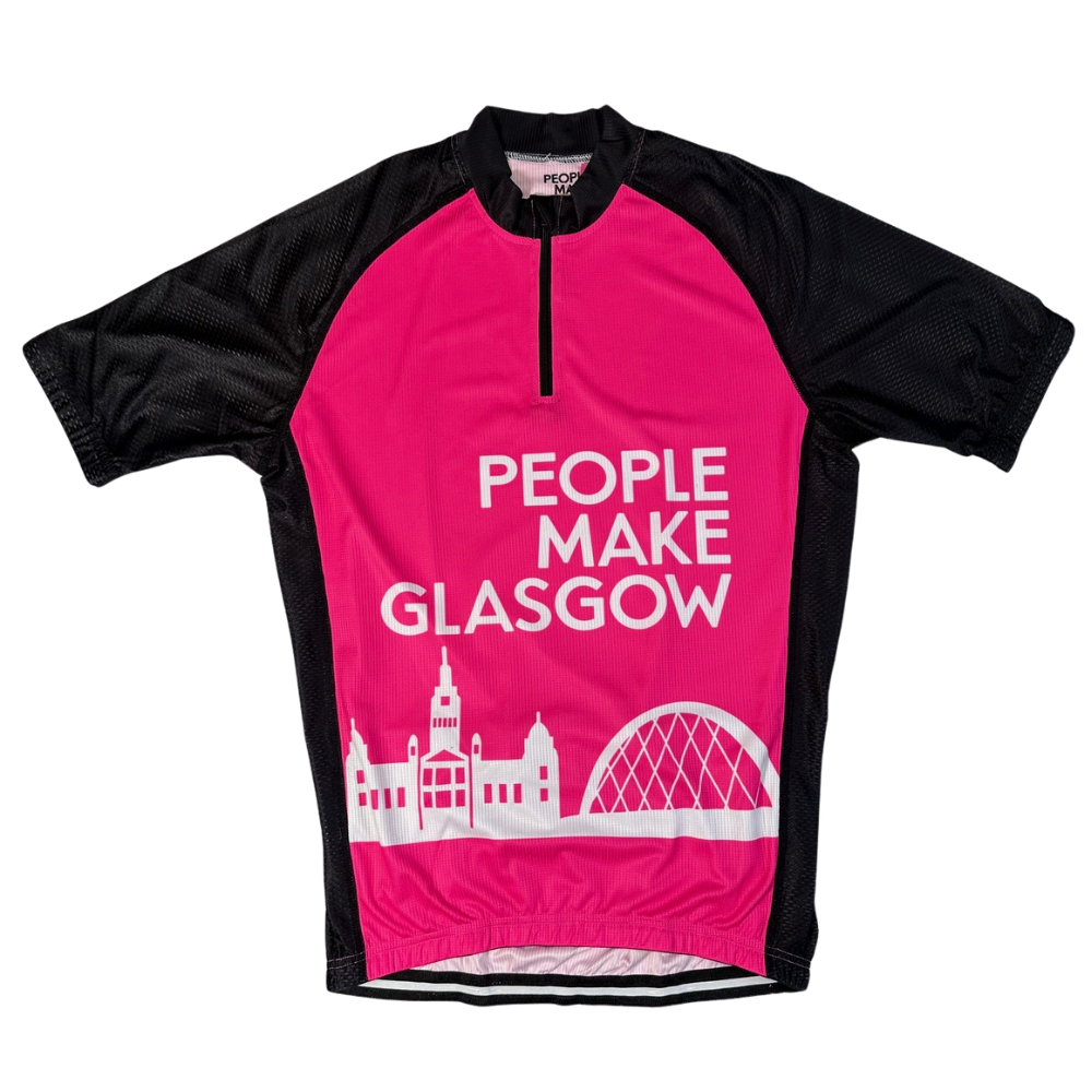 People Make Glasgow Cycle Jersey - Pink