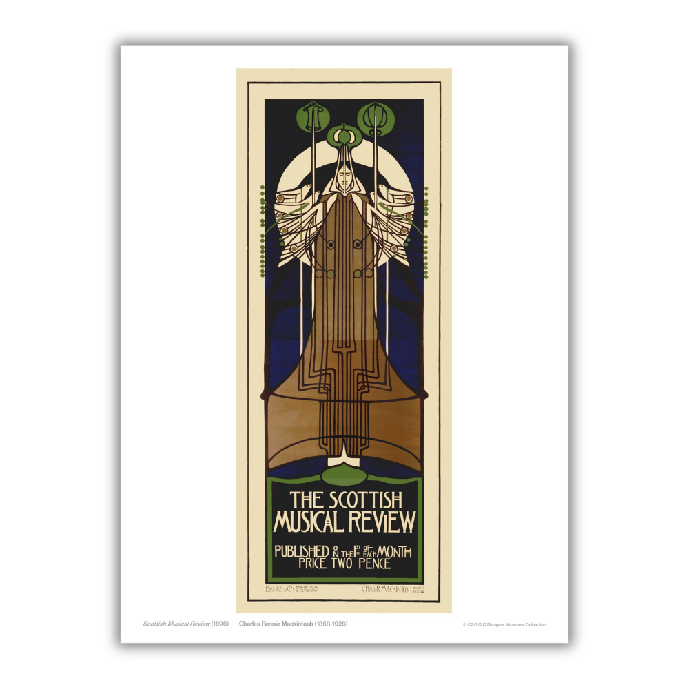 Charles Rennie Mackintosh: Scottish Musical Review Print | Glasgow