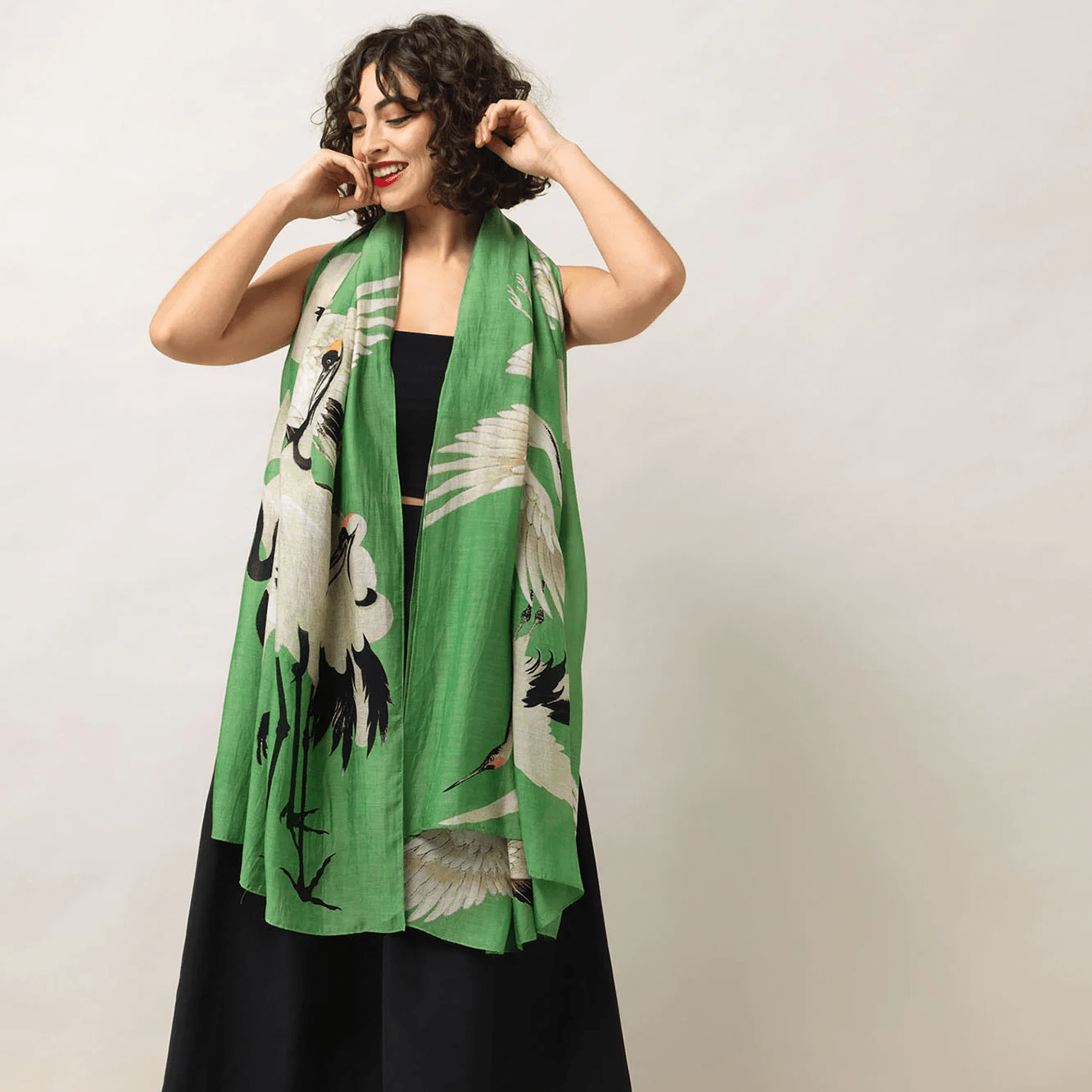 Stork Pea Green Scarf