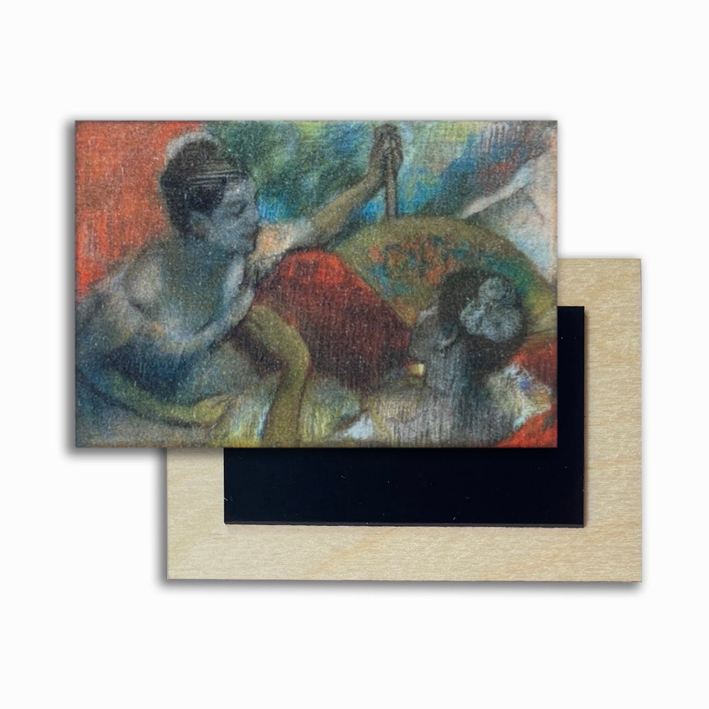 Degas: Women in a Theatre Box Wooden Magnet