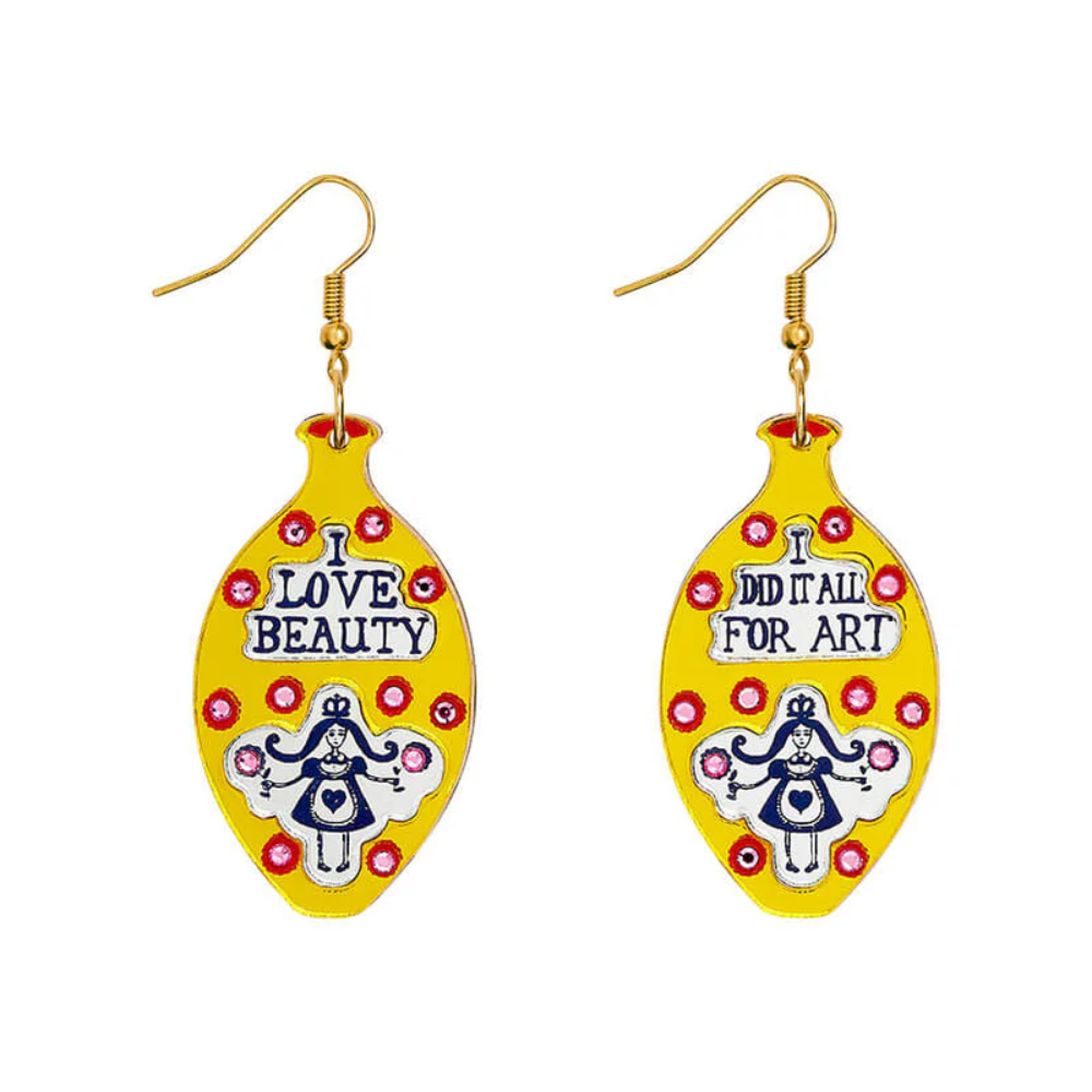 I Did It All For Art Earrings