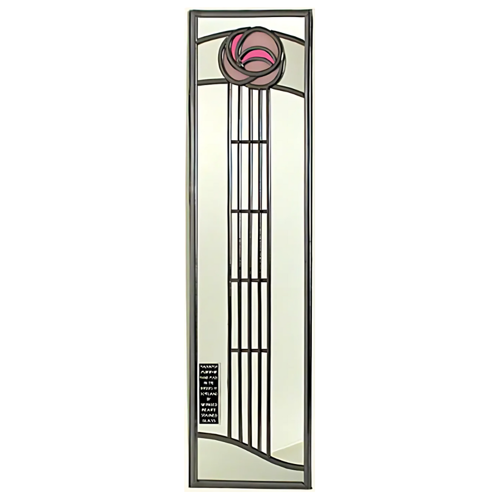 Mackintosh Art School Rosebud Mirror: Pale Pink