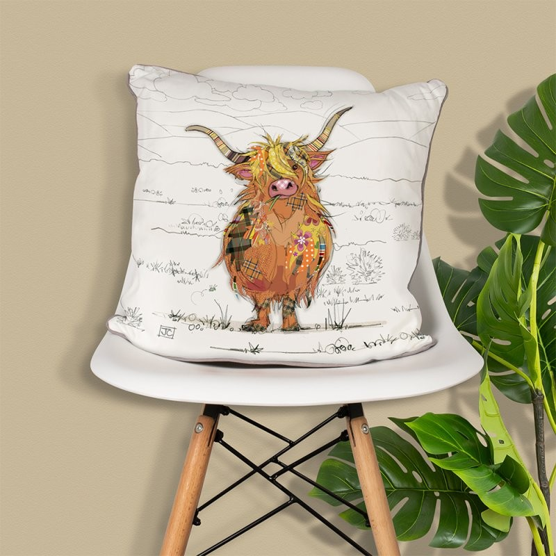 Hamish Highland Cow Cushion Cover