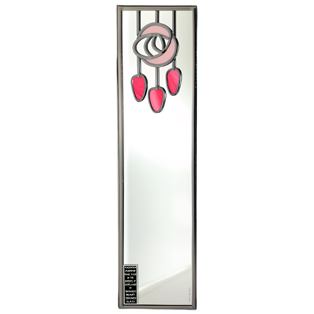 Mackintosh Rose & Dew Drops Mirror: Pink
