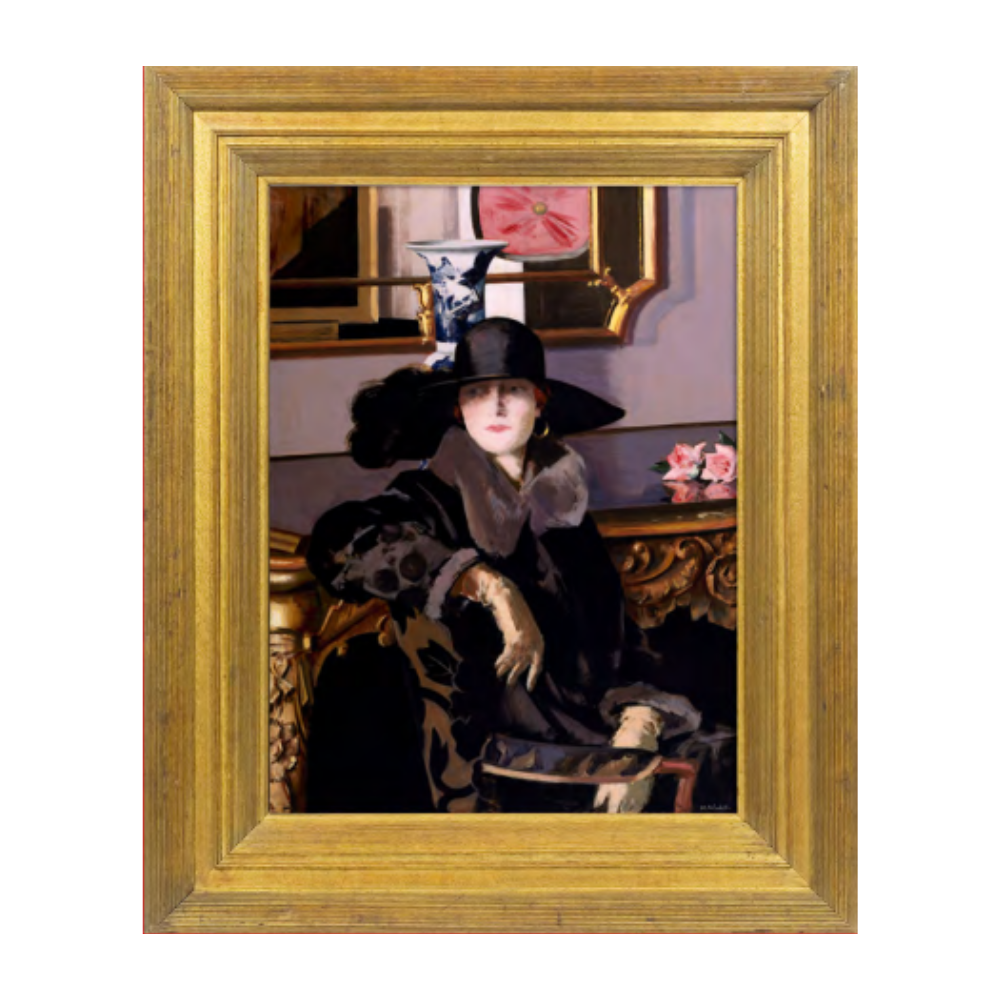 Lady in Black Wooden Magnet – Francis C.B. Cadell