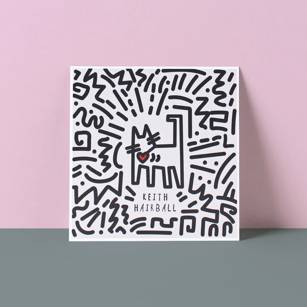 Keith Hairball Greeting Card