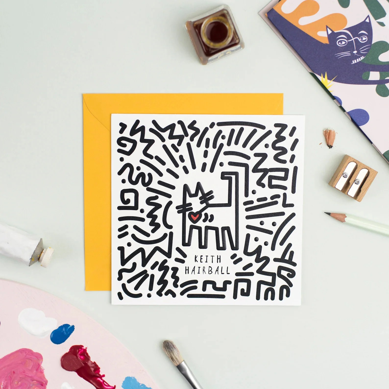 Keith Hairball Greeting Card
