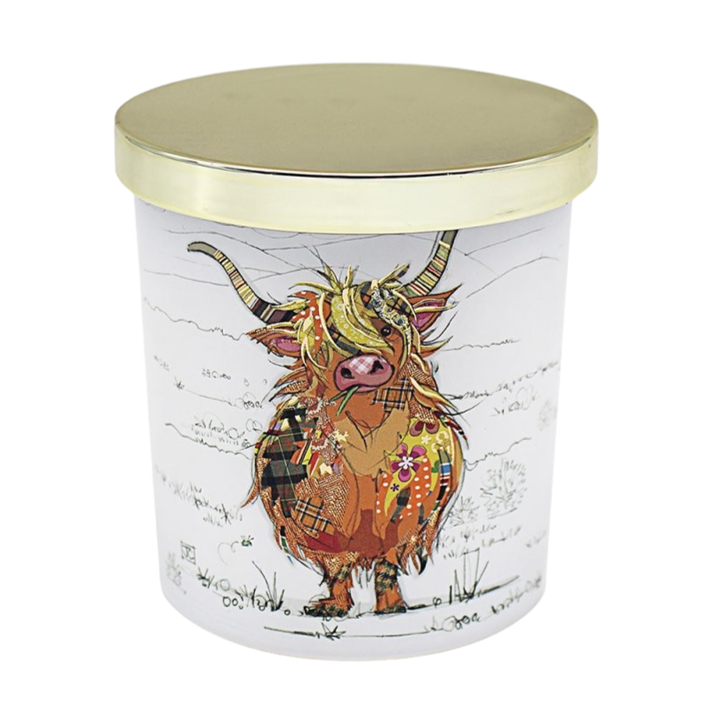 Hamish Highland Cow Candle - Cashmere & Silk