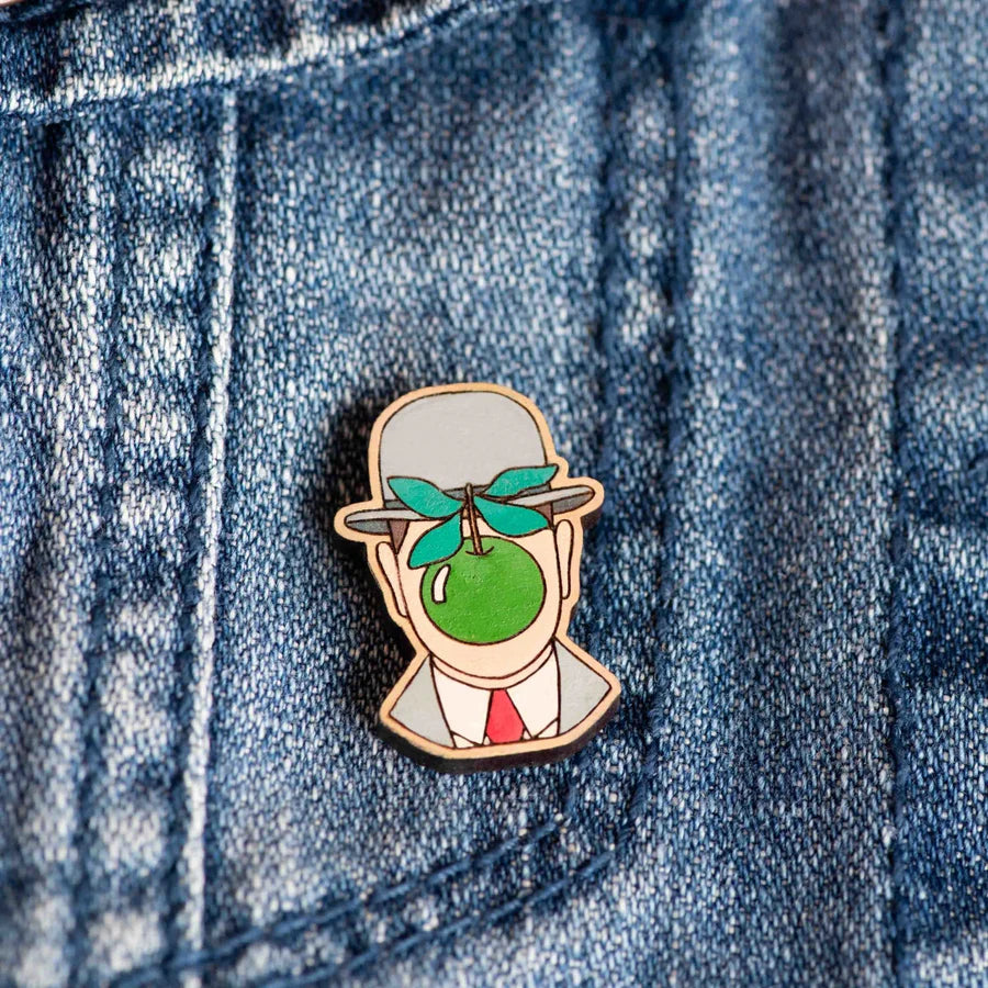 Hand-painted The Son of Man Pin