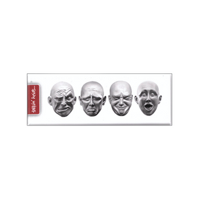 Floating Heads Magnet - White