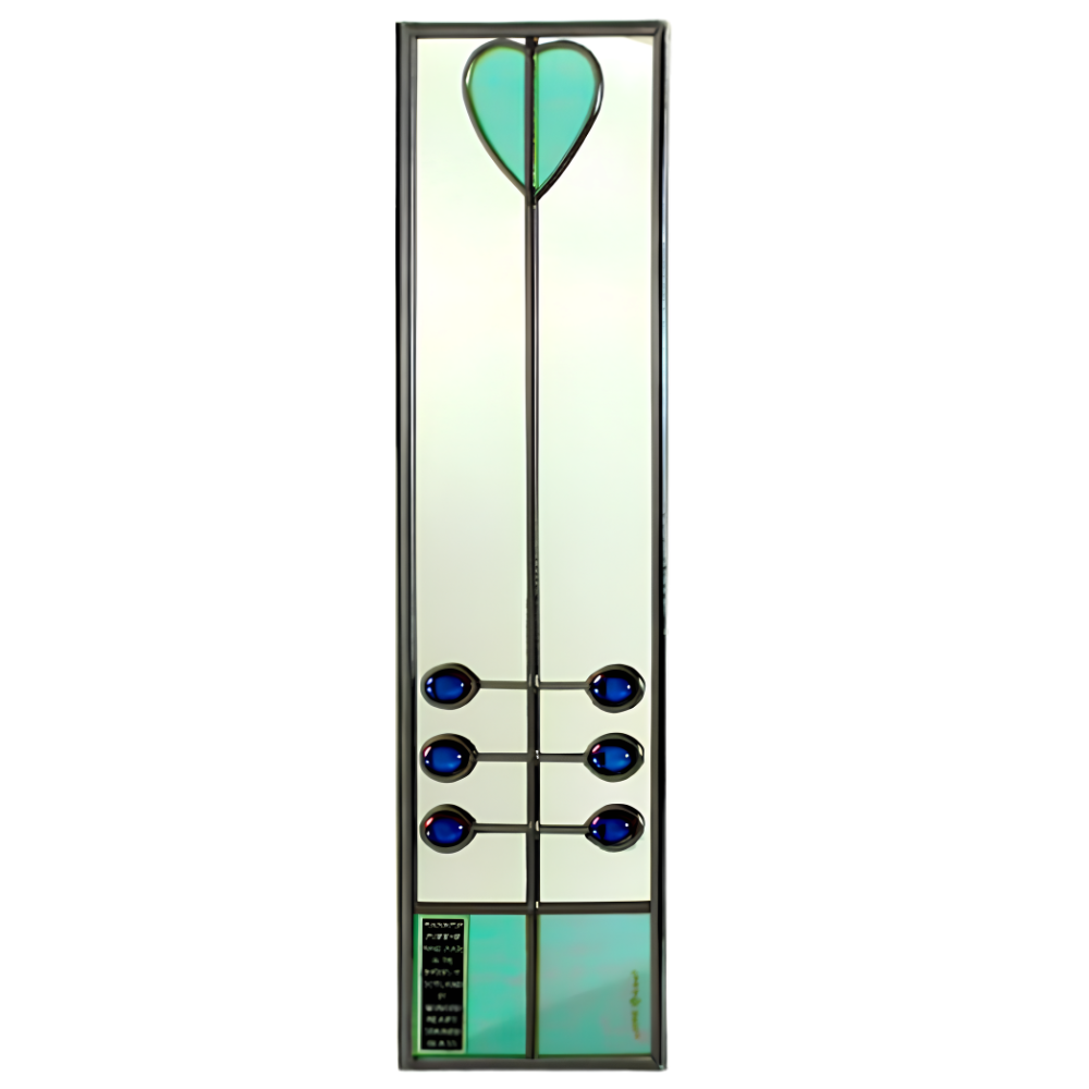 Mackintosh Heart Mirror: Blue
