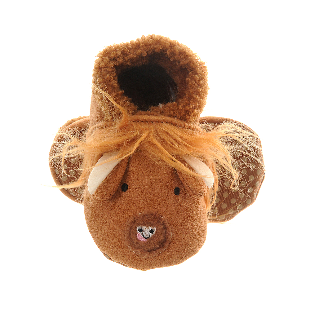 Highland Cow Baby Slippers