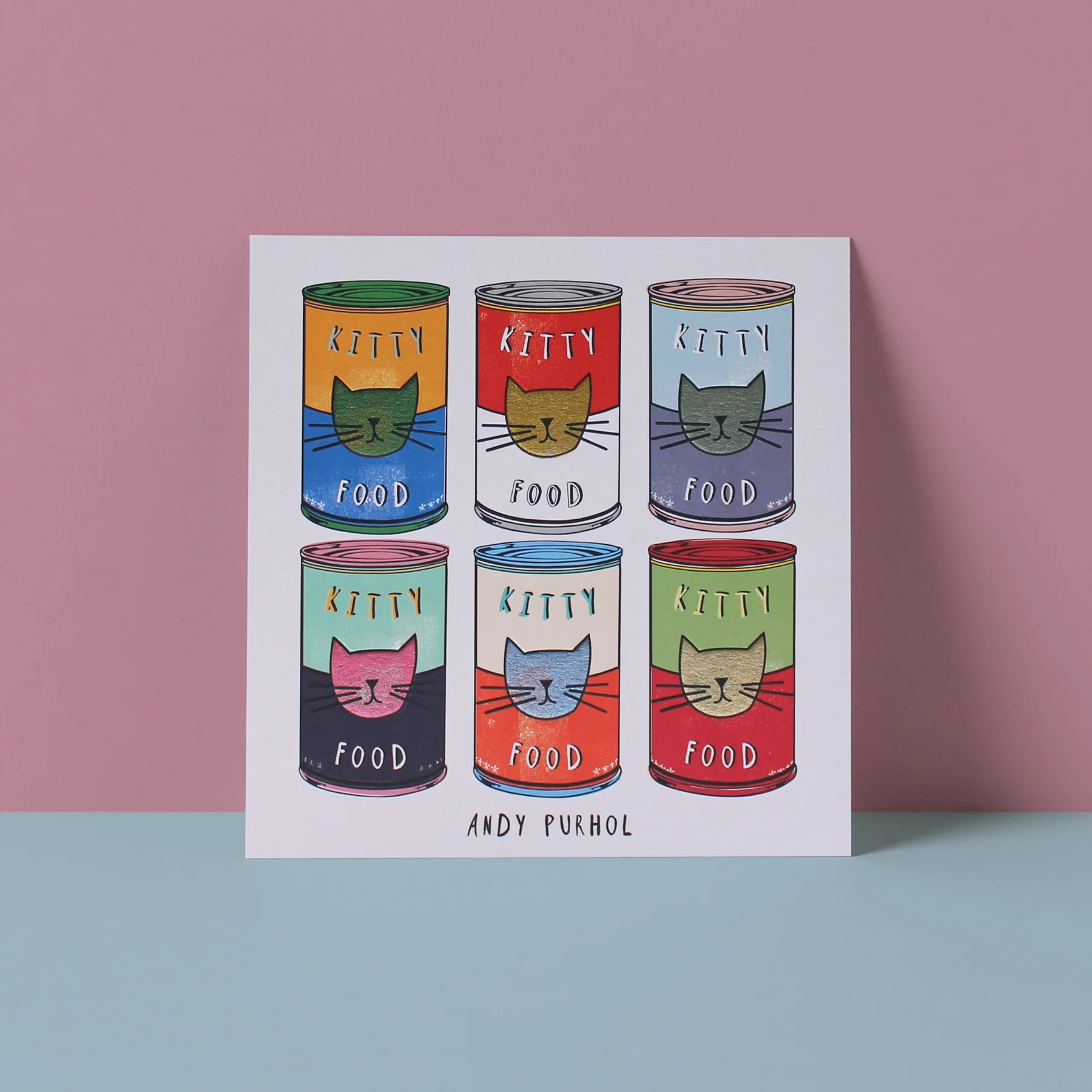 Andy Purhol Greeting Card
