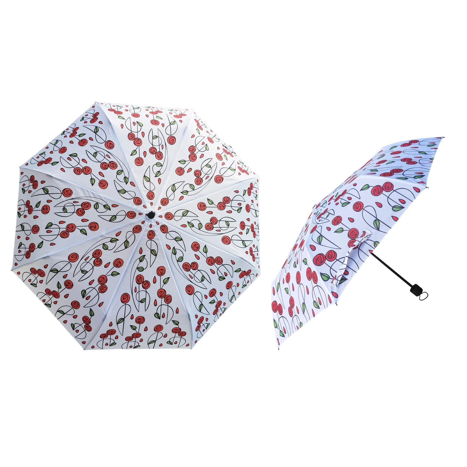 Mackintosh Rose Folding Umbrella