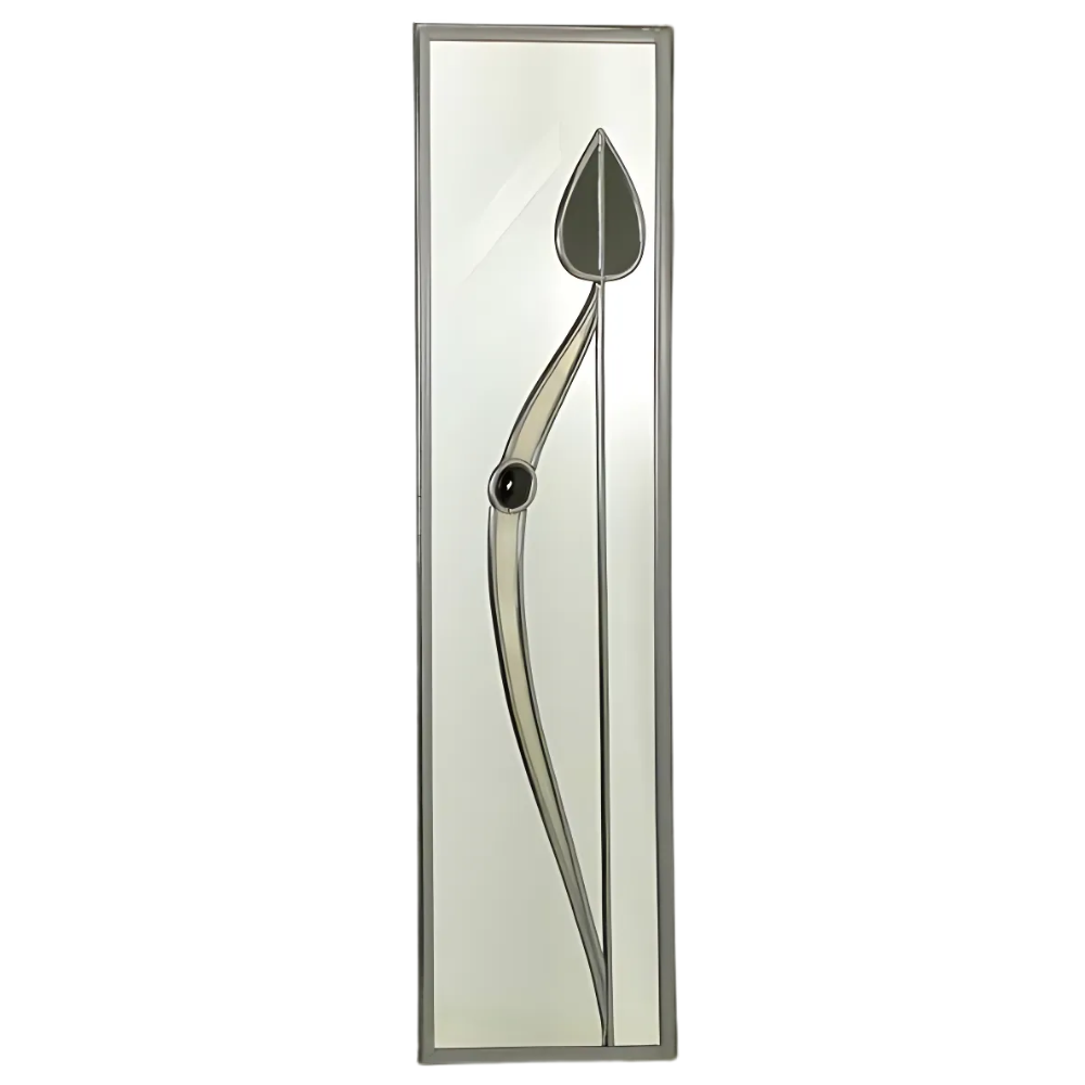 Mackintosh Jewelled Tulip Mirror: Black & Cream