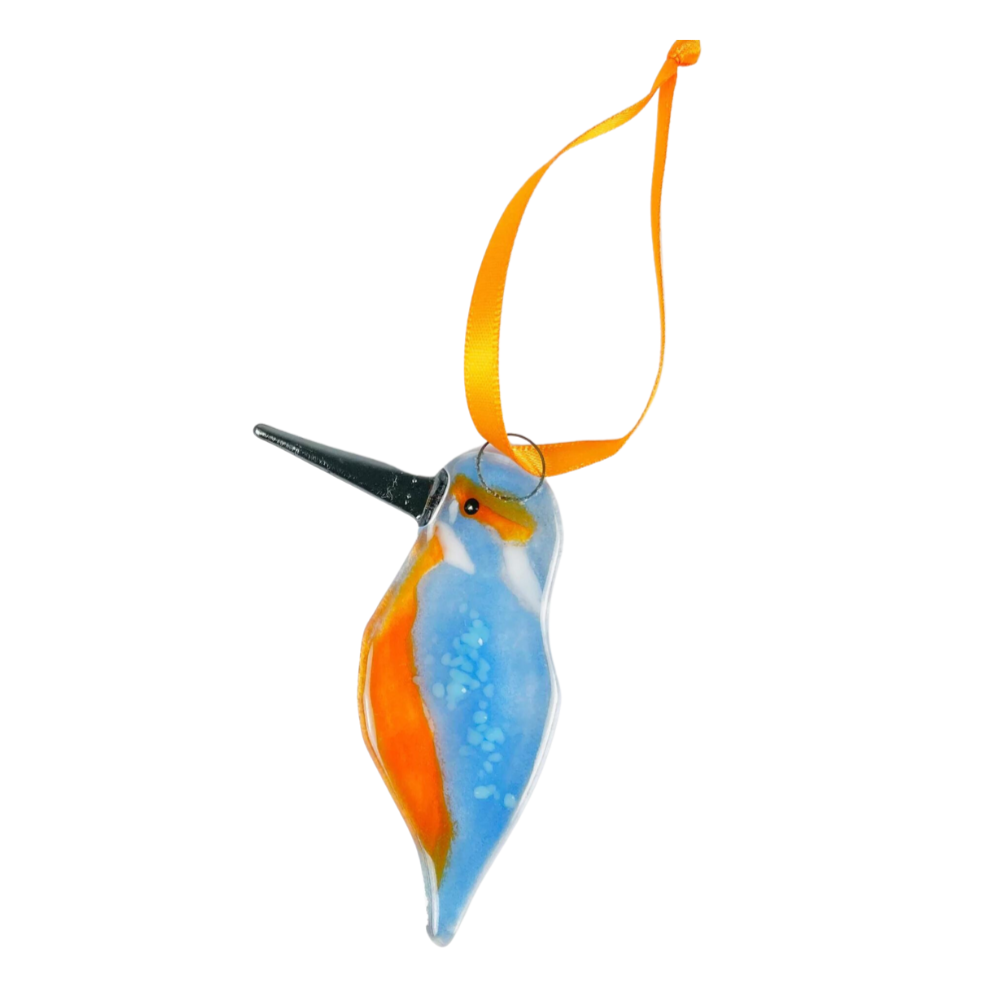 Kingfisher Glass Decoration
