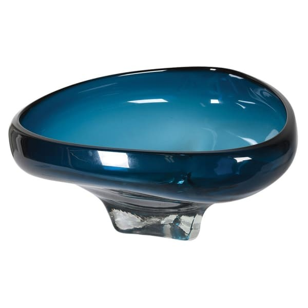 Organic Shaped Glass Bowl