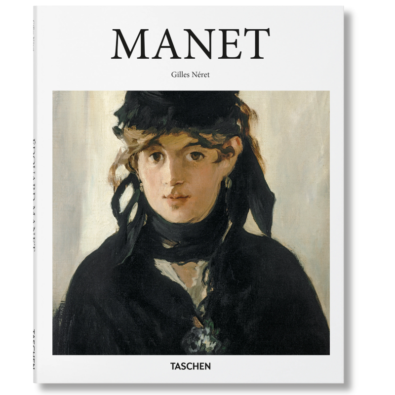 Cover of the book 'Manet' by Gilles Néret, featuring a painting of a woman by Manet.