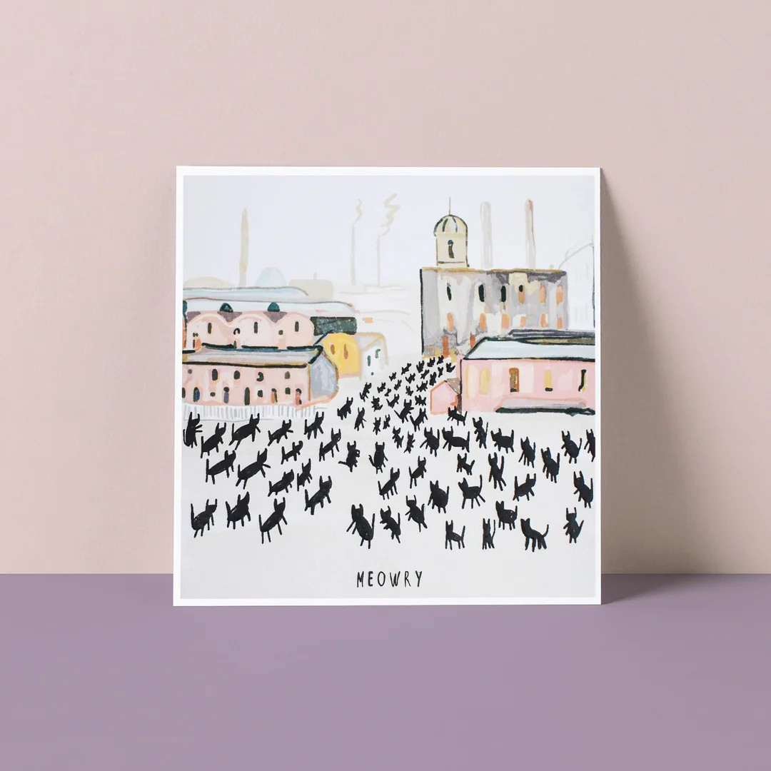Meowry Greeting Card