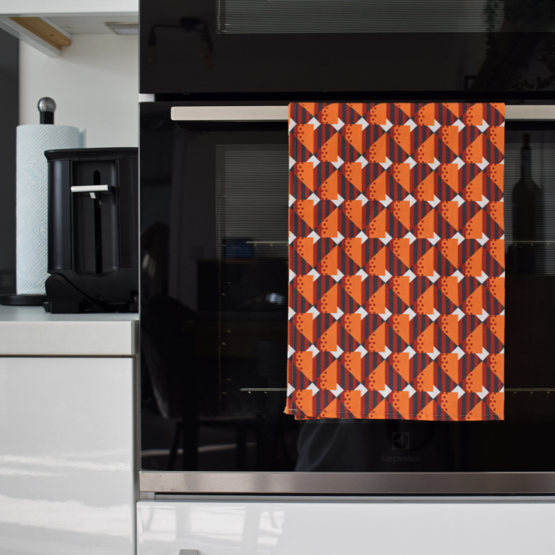 Glasgow Subway Moquette Tea Towel