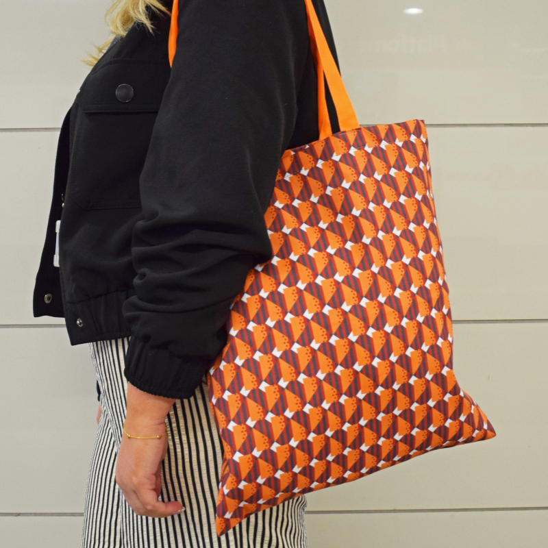 Glasgow Subway Moquette Tote Bag
