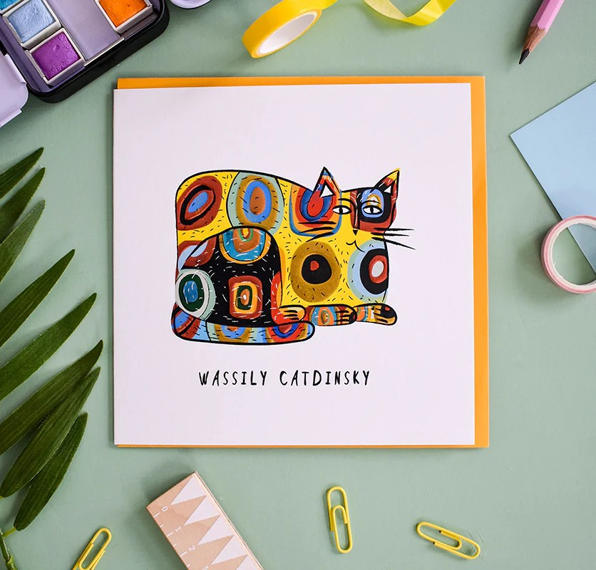 Wassily Catdinsky Greeting Card