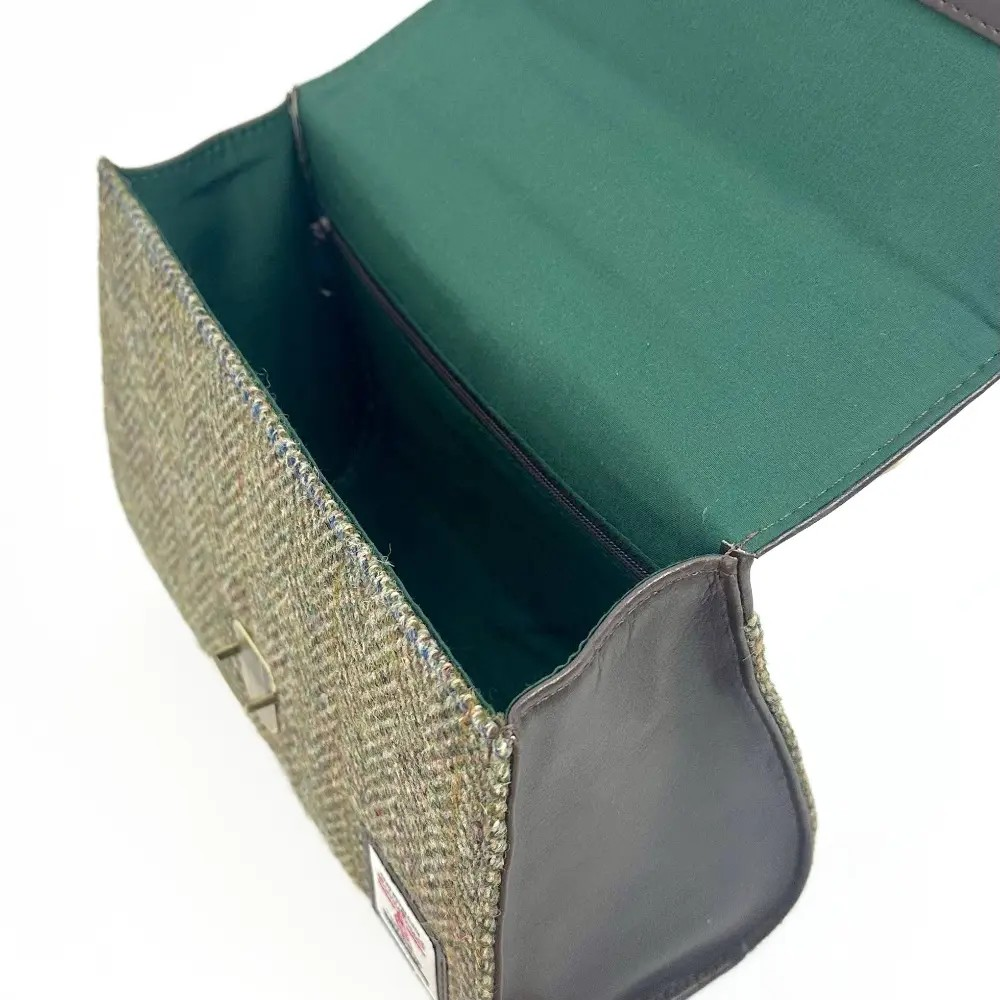 Harris Tweed Mini Day Bag - Country Green