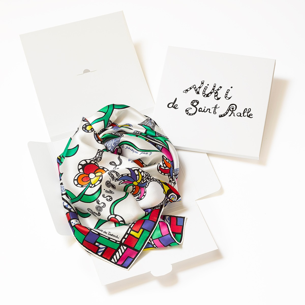 Nikki De Saint Phalle: Rossignol Scarf - White