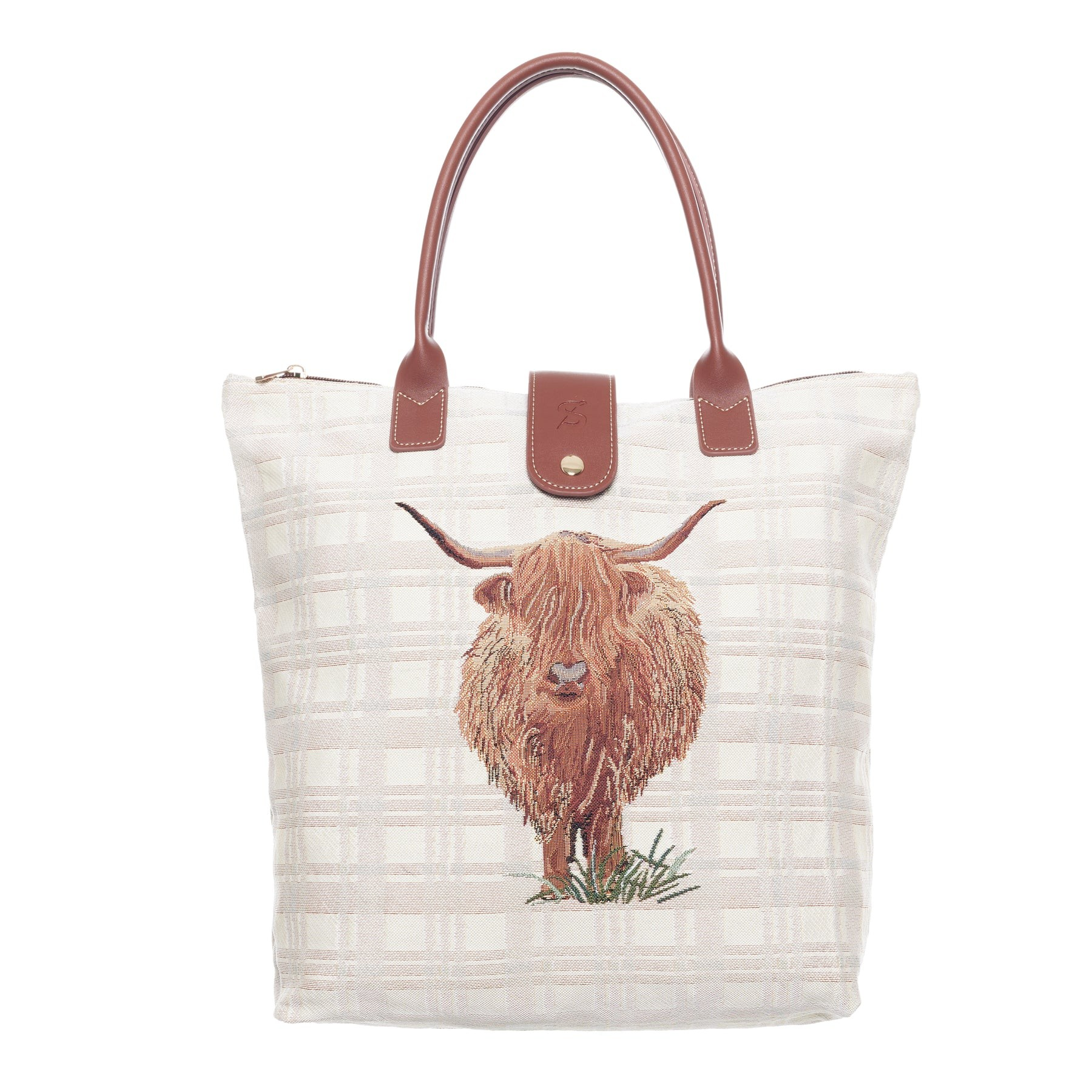 Highland Cow Folding Bag