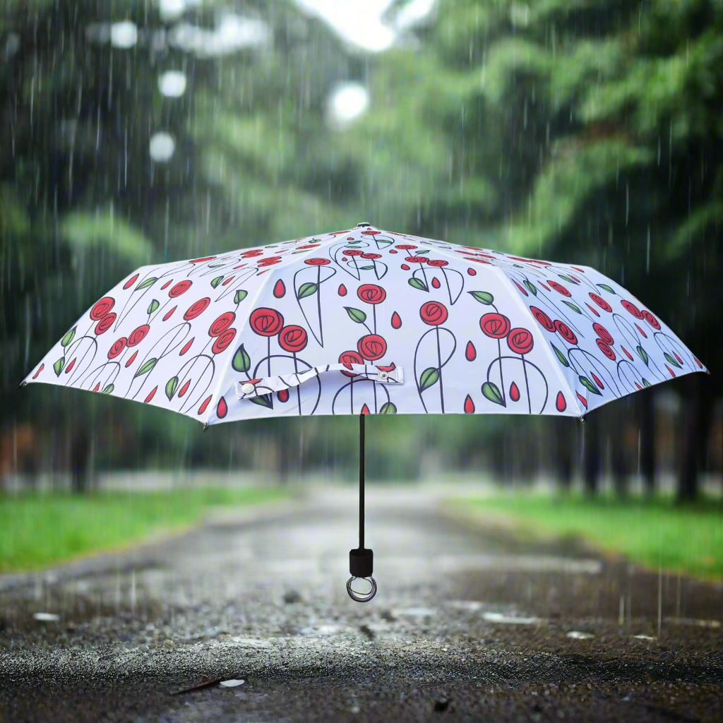 Mackintosh Rose Folding Umbrella