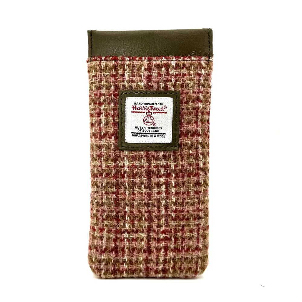 Harris Tweed Glasses Sleeve - Maple