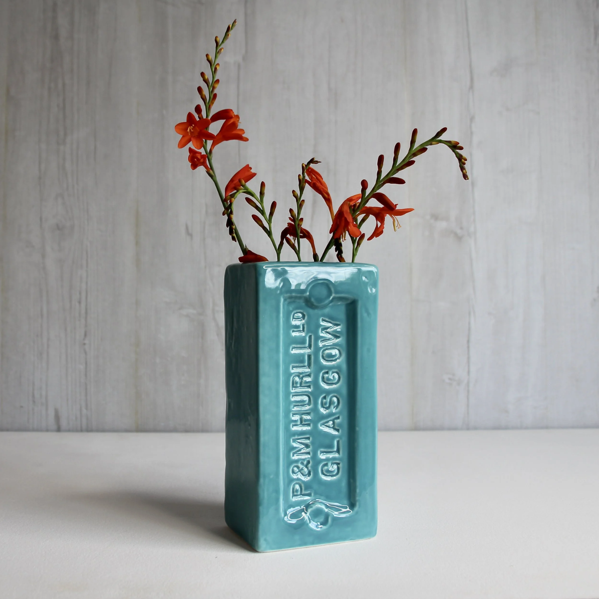 Glasgow Brick Vase - Turquoise