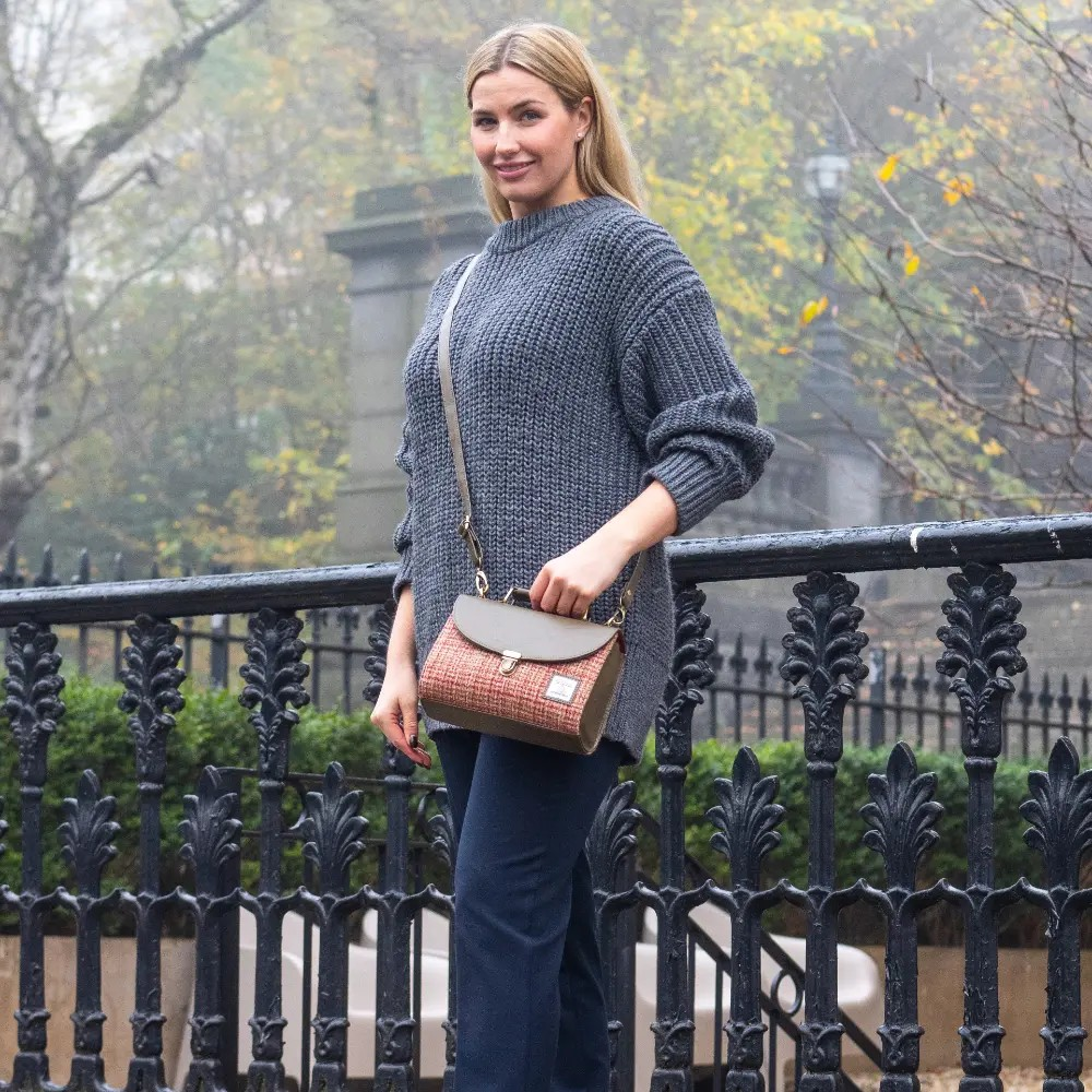 Harris Tweed Mini Day Bag - Maple