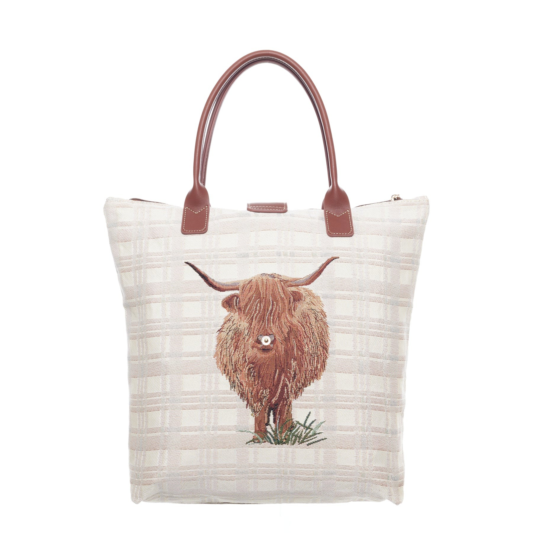 Highland Cow Folding Bag