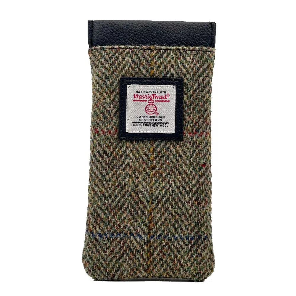 Harris Tweed Glasses Sleeve - Country Green