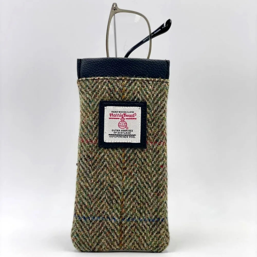 Harris Tweed Glasses Sleeve - Country Green