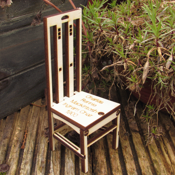 Charles Rennie Mackintosh Ingram Chair Card