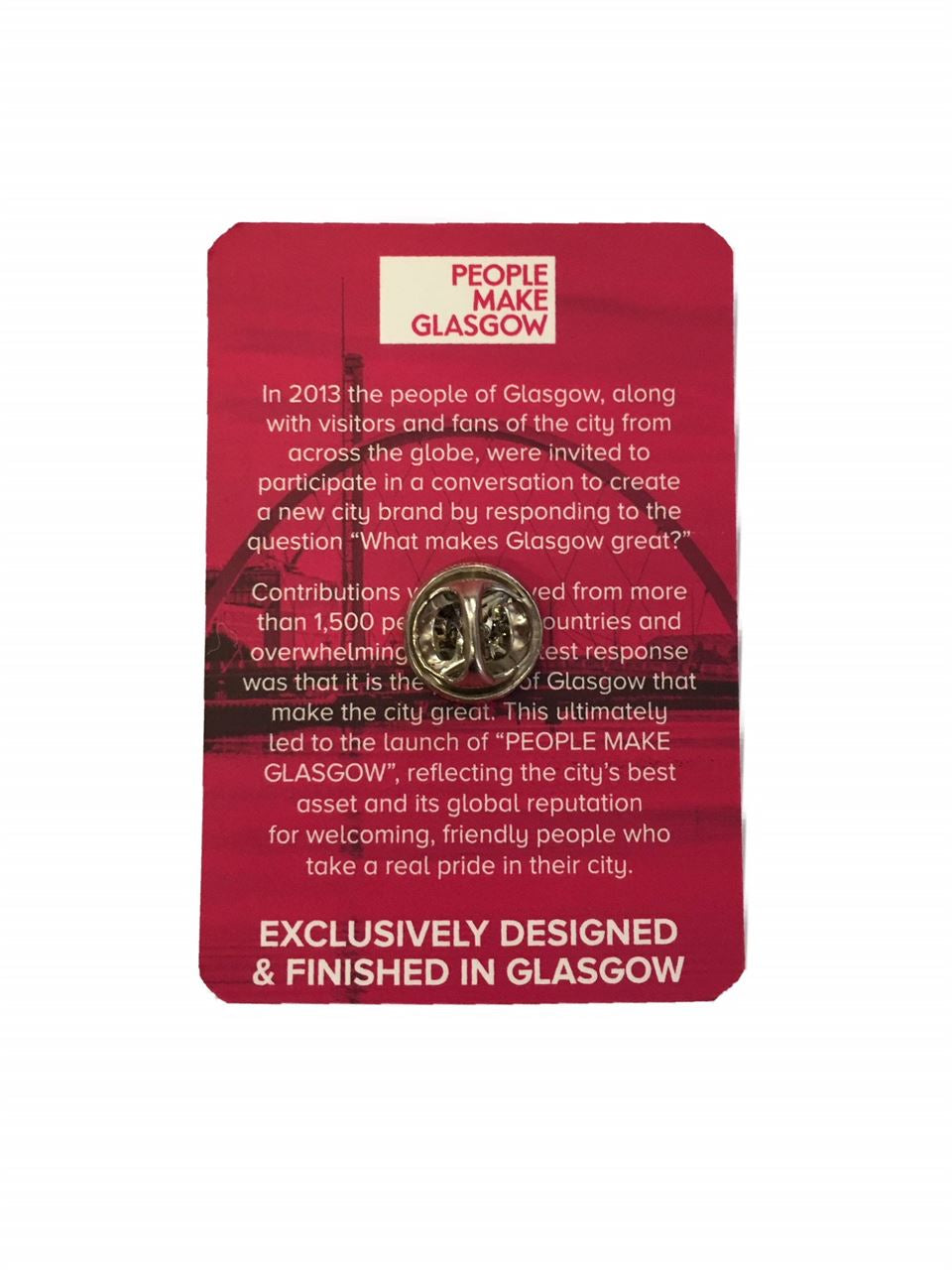 People Make Glasgow Pin Badge