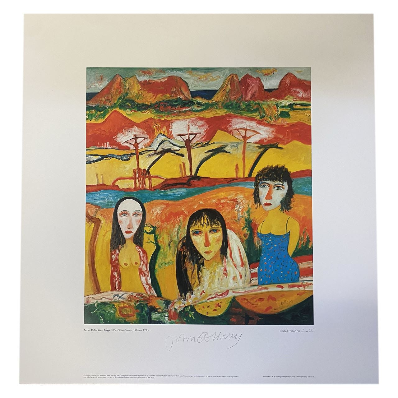 John Bellany Limited Edition Print - Inheritance Triptych.